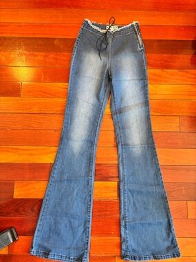 I.AM.GIA Women's Blue Flare Pants